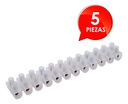 Regleta De Conexión 12 Polos 3a 12 Awg Tipo U 5pza Js-3a