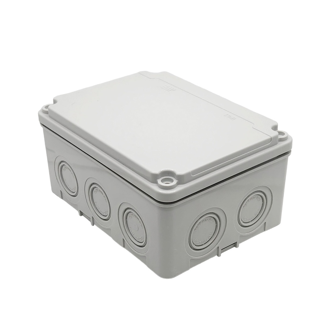 40201505 — CAJA CON KNOCKOUTS PRE-PERFORADOS PLASTICA ABS DE CONEXIONES 110X150X70 MM, GRIS IP67