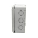 40201505 — CAJA CON KNOCKOUTS PRE-PERFORADOS PLASTICA ABS DE CONEXIONES 110X150X70 MM, GRIS IP67