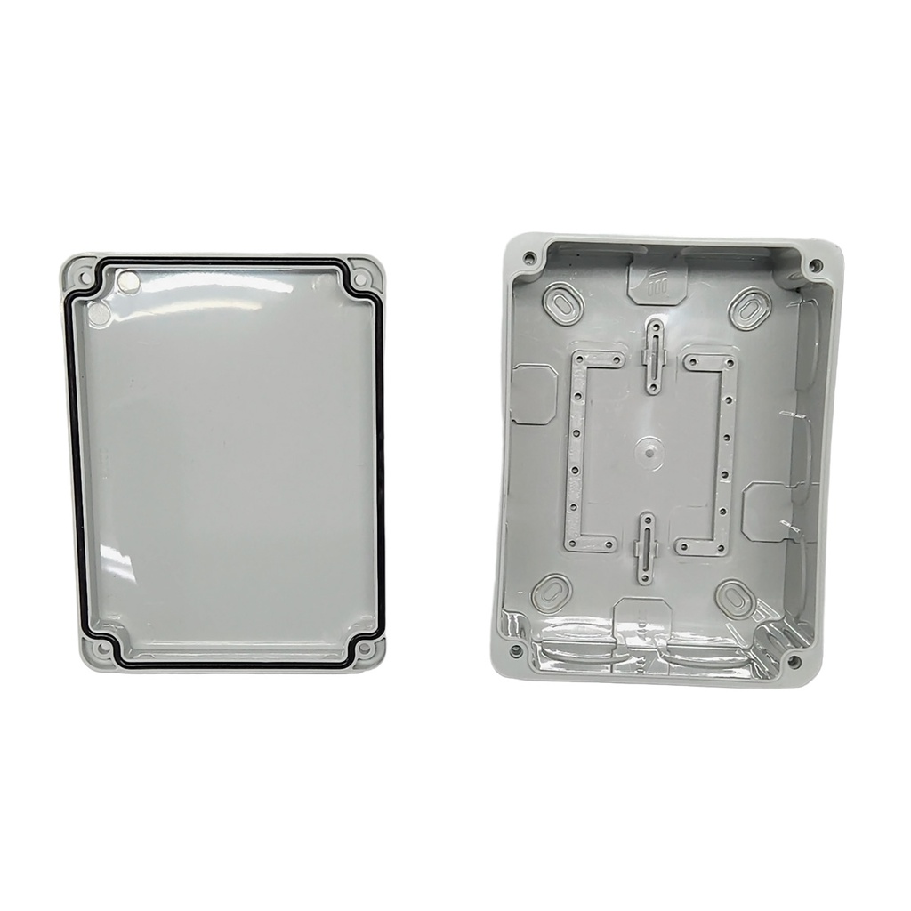 40201505 — CAJA CON KNOCKOUTS PRE-PERFORADOS PLASTICA ABS DE CONEXIONES 110X150X70 MM, GRIS IP67