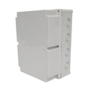 40203205 — CAJA CON KNOCKOUTS PRE-PERFORADOS PLASTICA ABS DE CONEXIONES 218X298X146.5MM. GRIS IP67