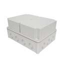 40203205 — CAJA CON KNOCKOUTS PRE-PERFORADOS PLASTICA ABS DE CONEXIONES 218X298X146.5MM. GRIS IP67