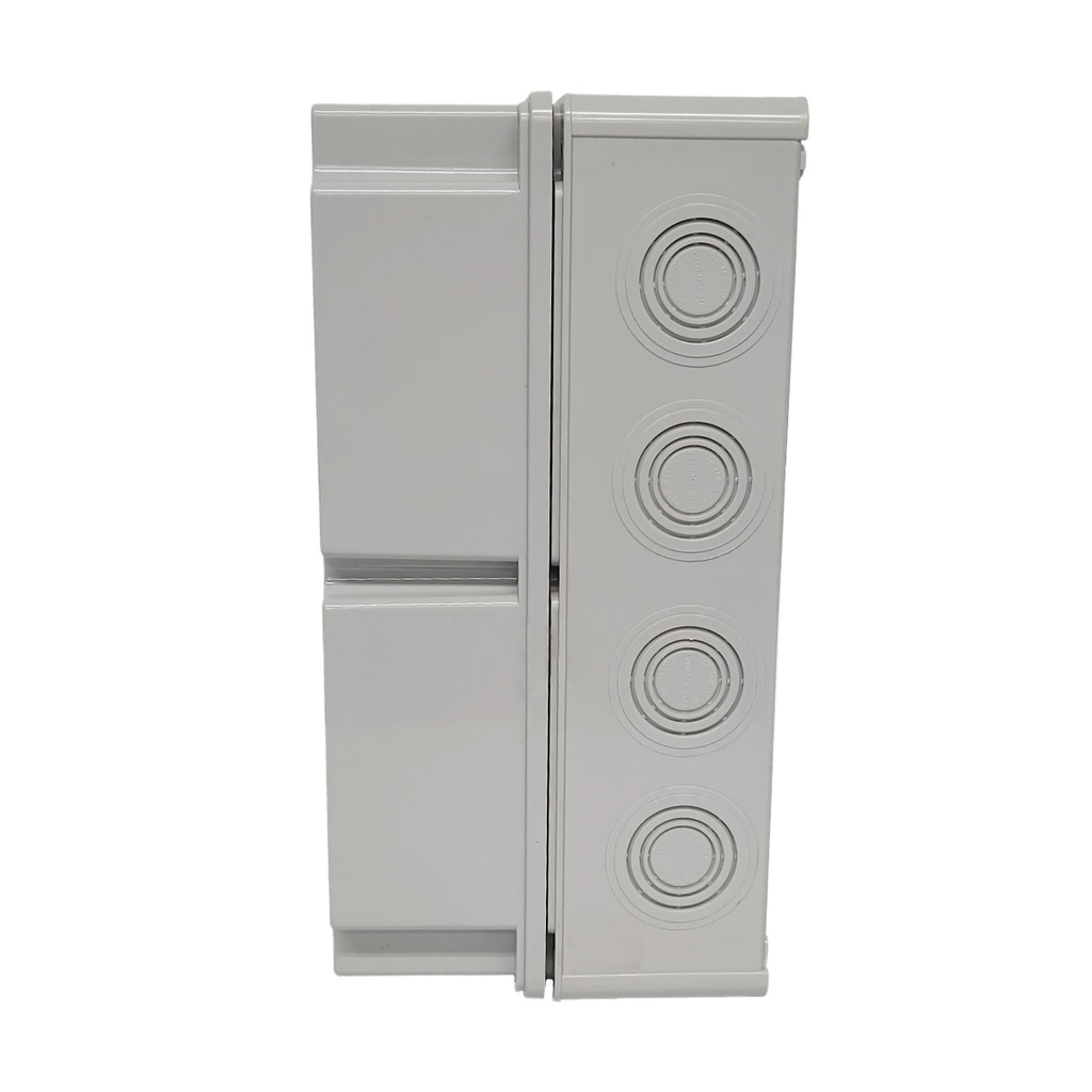 40203205 — CAJA CON KNOCKOUTS PRE-PERFORADOS PLASTICA ABS DE CONEXIONES 218X298X146.5MM. GRIS IP67