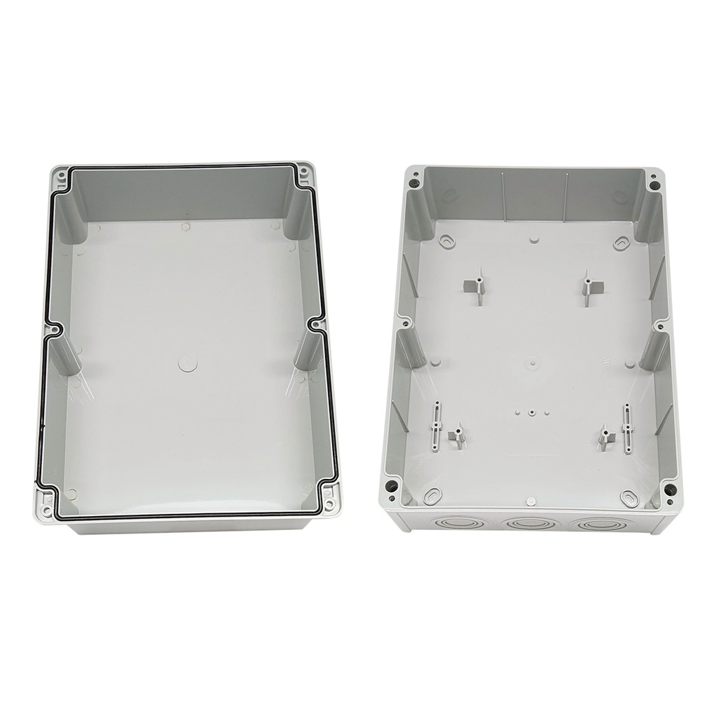 40203205 — CAJA CON KNOCKOUTS PRE-PERFORADOS PLASTICA ABS DE CONEXIONES 218X298X146.5MM. GRIS IP67