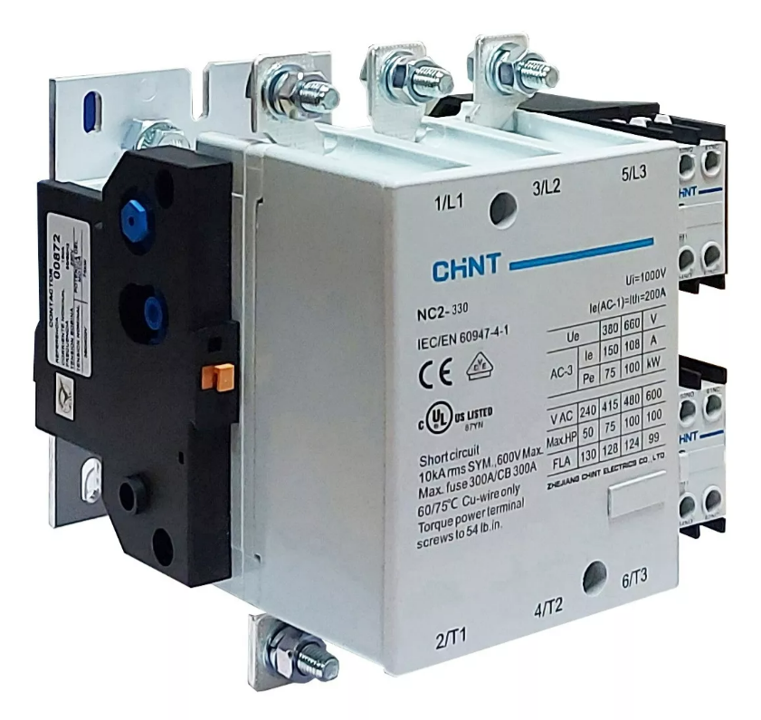 NC2-330-220V — CONTACTOR CA TRIFÁSICO 220VCA 330A-CA3380A-CA1 2NA+2NC