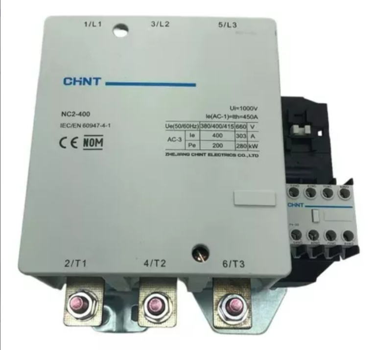 NC2-400-220V — CONTACTOR CA TRIFÁSICO 220VCA 400A-CA3450A-CA1 2NA+2NC