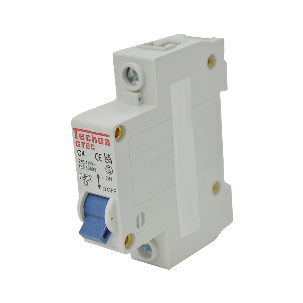 1C4 — INTERRUPTOR MINIATURA 1P 4AMP 230VCA PARA RIEL CURVA C