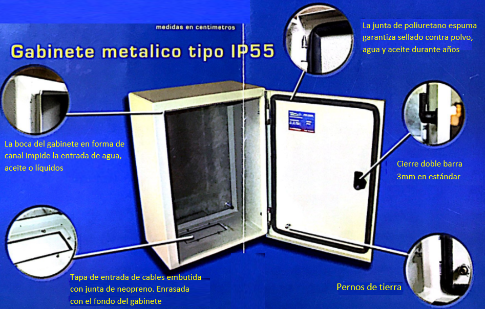 TPME604020 — GABINETE METALICO NEMA IP55 600X400X200MM