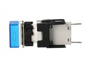 D070KXM — LAMPARA PILOTO 16mm CON LED, 24VCA/CD CUADRADO AZUL