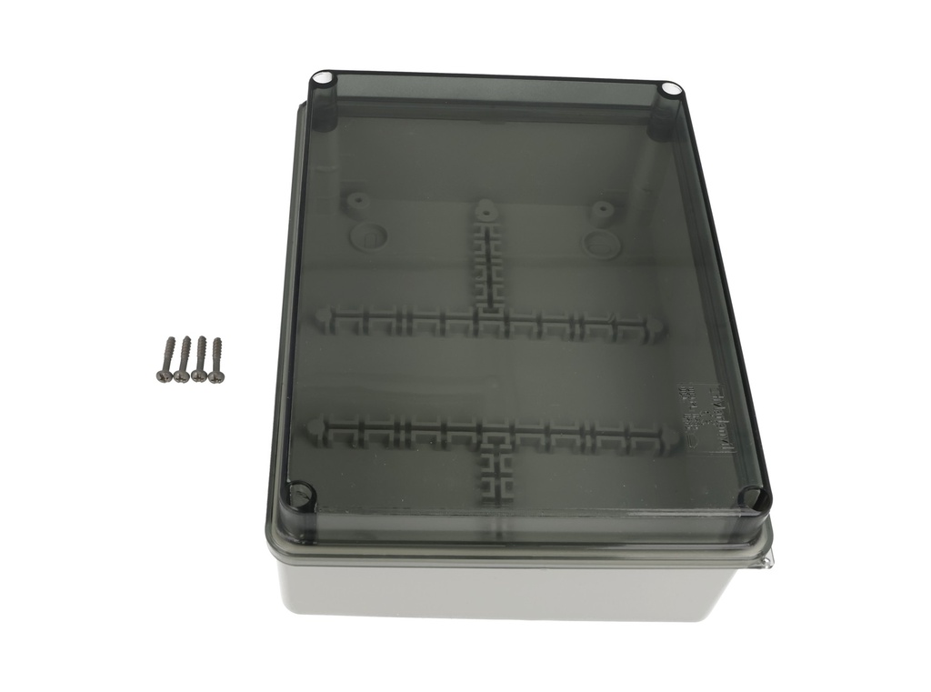 009.PK — GABINETE PLASTICO CUBIERTA TRANSPARENTE 190X145X70MM