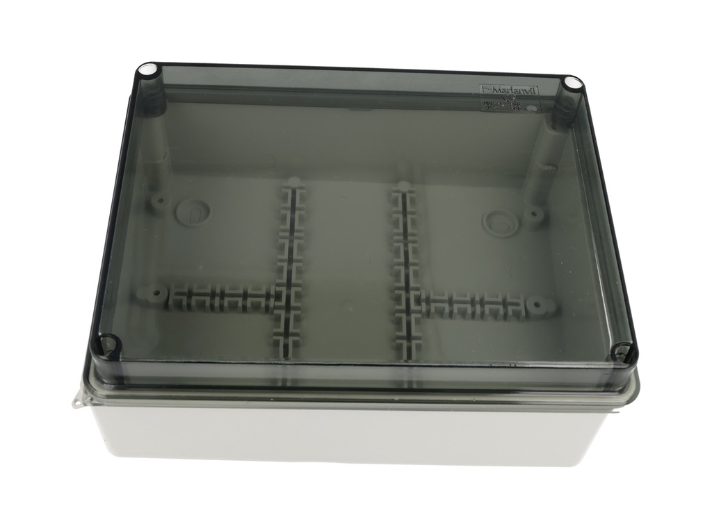 009.PK — GABINETE PLASTICO CUBIERTA TRANSPARENTE 190X145X70MM
