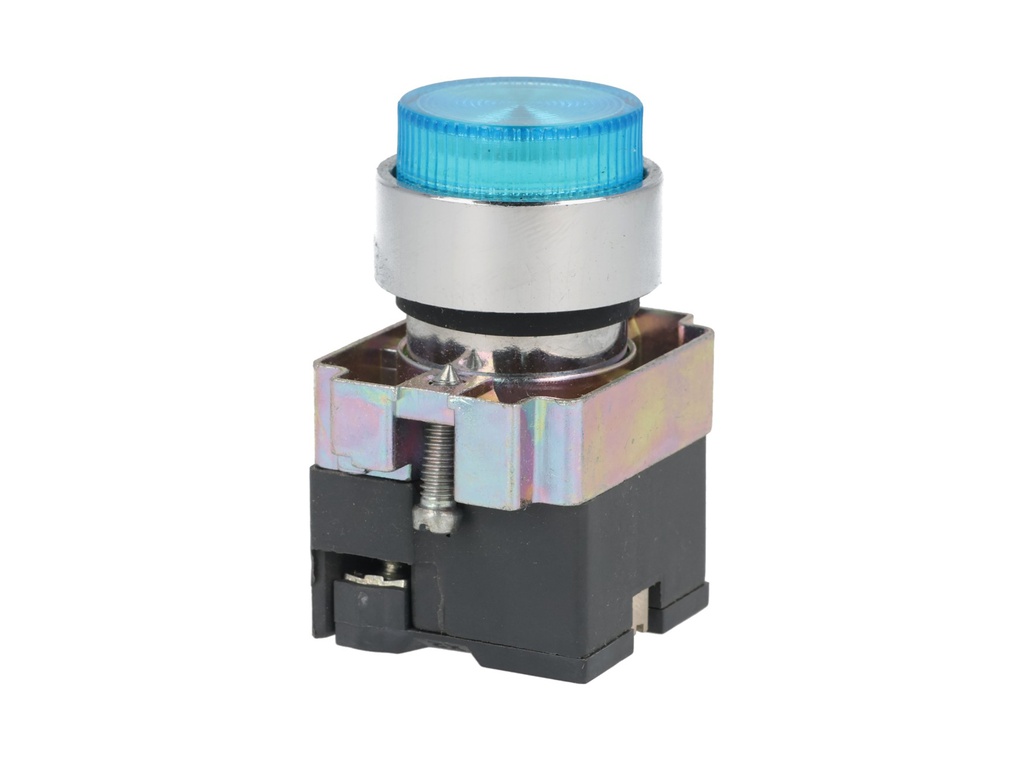 2ALP6LB-400 — PULSADOR ILUMINADO SALIENTE NO INCLUYE LED 6, 1224, 48, 110, 230VCA/CD #MCB96*** (***= VOLTA