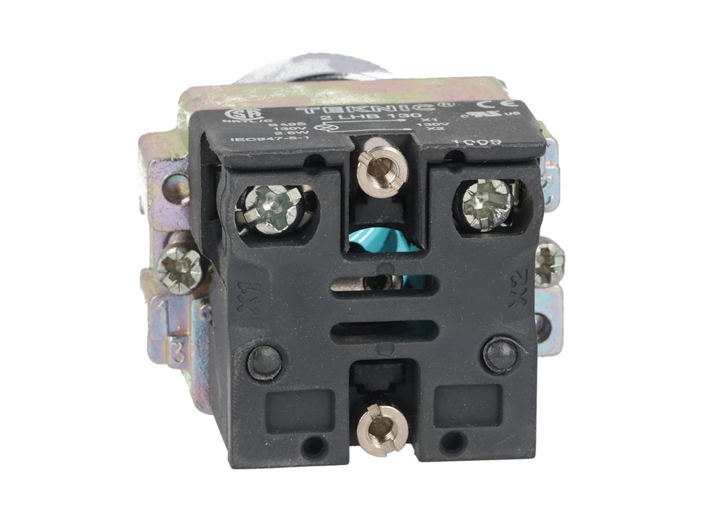 2ALP6LB-400 — PULSADOR ILUMINADO SALIENTE NO INCLUYE LED 6, 1224, 48, 110, 230VCA/CD #MCB96*** (***= VOLTA