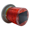 TP-SLS-RB — TORRETA SOLAR ROJA C/BASE 50 DESTELLOS /, MIN. IP67 DISTANCIA DE VISION EN LA OBSCURIDAD 400MTS