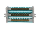 KA-2153 — BLOQUE D/DISTRIB 3 LIN/12 DERIV 160A 750VCA, P/RIEL