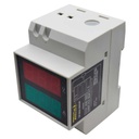 TP-D52-300/99 — MEDIDOR DIGITAL VOLT/AMP, 80-300V/99.9AMONTAJE EN RIEL DIN DONA INTERIOR