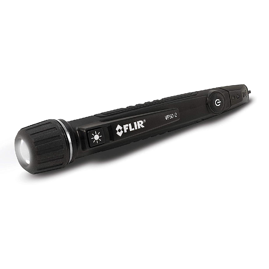 VP50-2 — DETECTOR DE VOLTAJE SIN CONTACTO, VIBRADOR, ALTA Y BAJA SENSIBILIDAD, LAMPARA LED, GRADO MILITAR