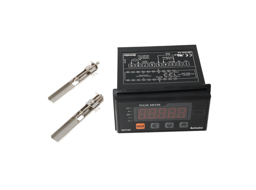 MP5W-44 — RACOMETRO 5 DIG, NPN, 100-240VCA, 96X48X102mm.CON TRANSMISION/LECTURA CON SALIDA 4-20MA