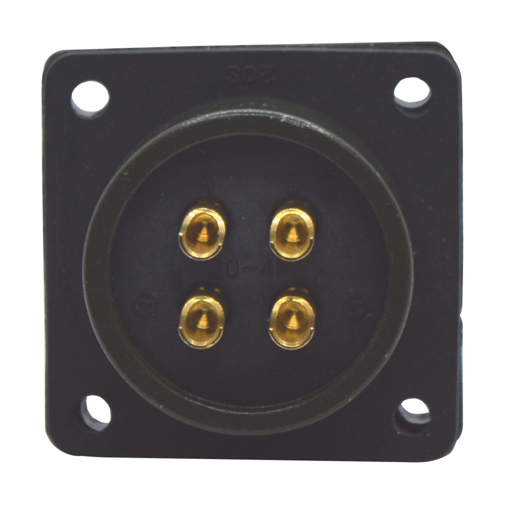 TP-MSK-4PM — CONECTOR MILITAR SOCKET (PANEL) 4P MACHO