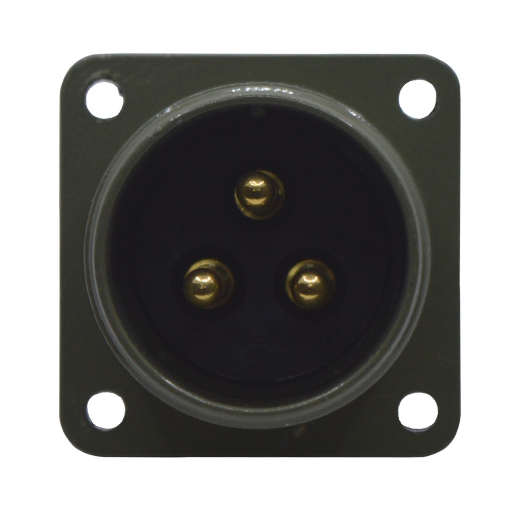 TP-MSK-3PM — CONECTOR MILITAR SOCKET (PANEL ) 3P MACHO