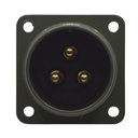 TP-MSK-3PM — CONECTOR MILITAR SOCKET (PANEL ) 3P MACHO