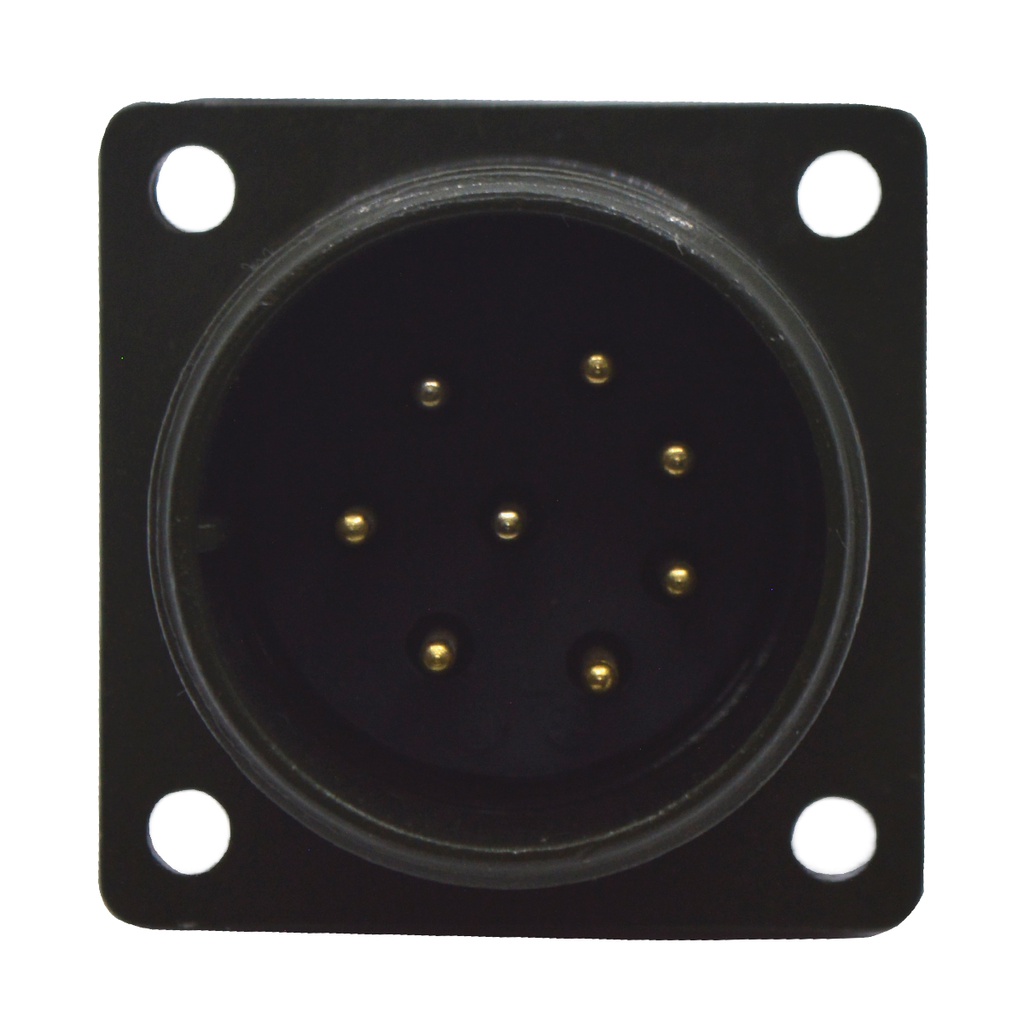TP-MSK-8PM — CONECTOR MILITAR SOCKET (PANEL) 8P MACHO