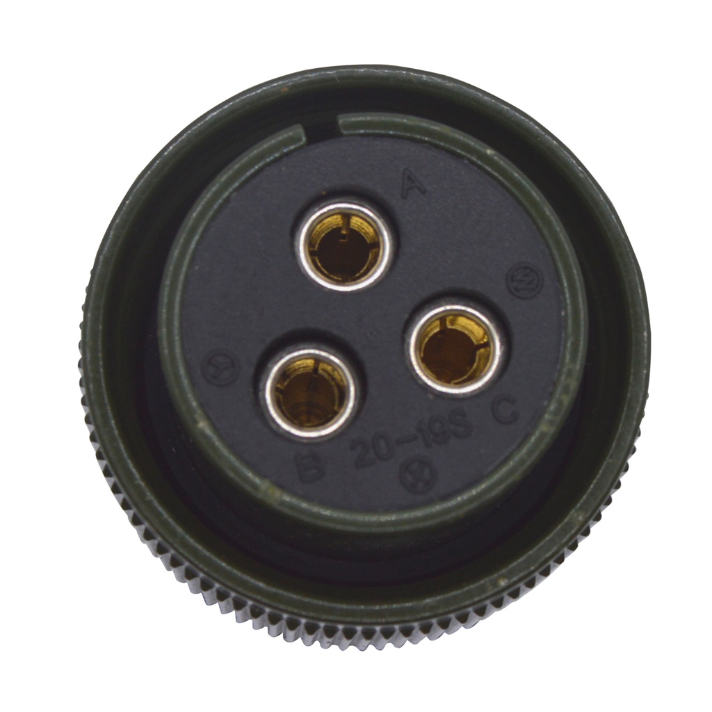 TP-MPG-3SF — CONECTOR MILITAR PLUG (RECTO) 3P HEMBRA