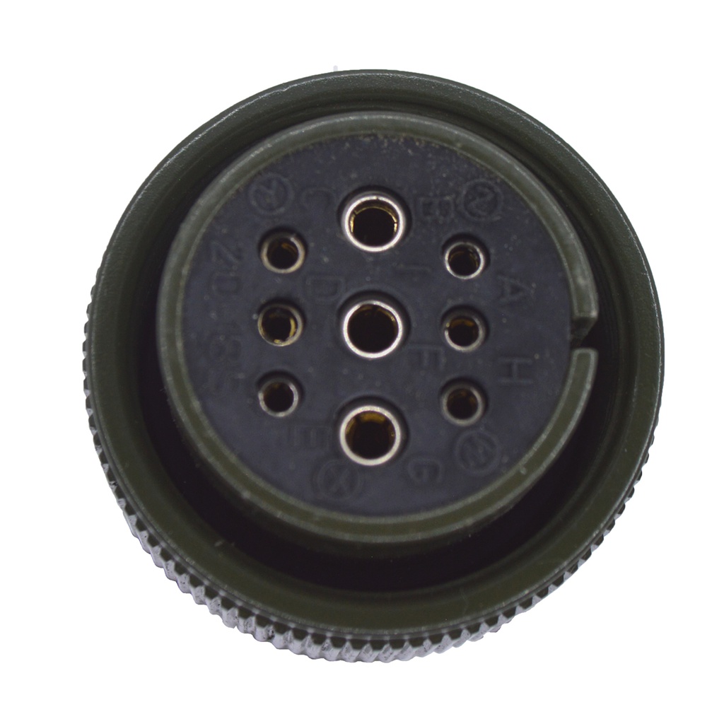 TP-MPG-9SF-3 — CONECTOR MILITAR PLUG (RECTO) 9P HEMBRA