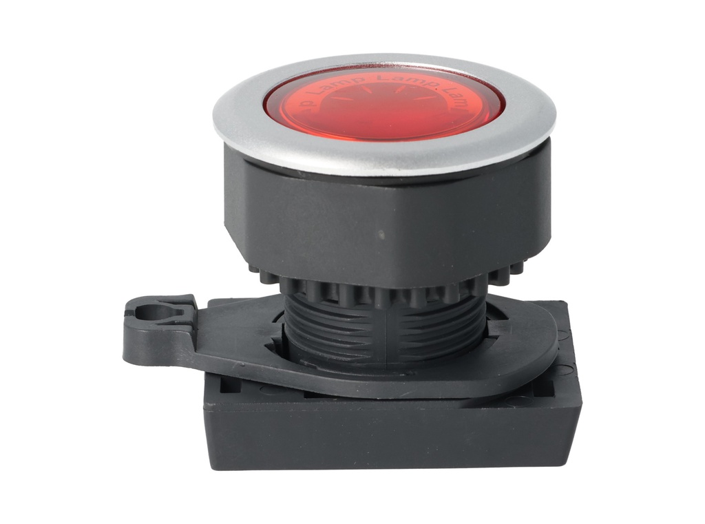 L3RF-L3R — LAMPARA PILOTO RASANTE ROJO, 30mm110VCA/10A, 250VCA/6A