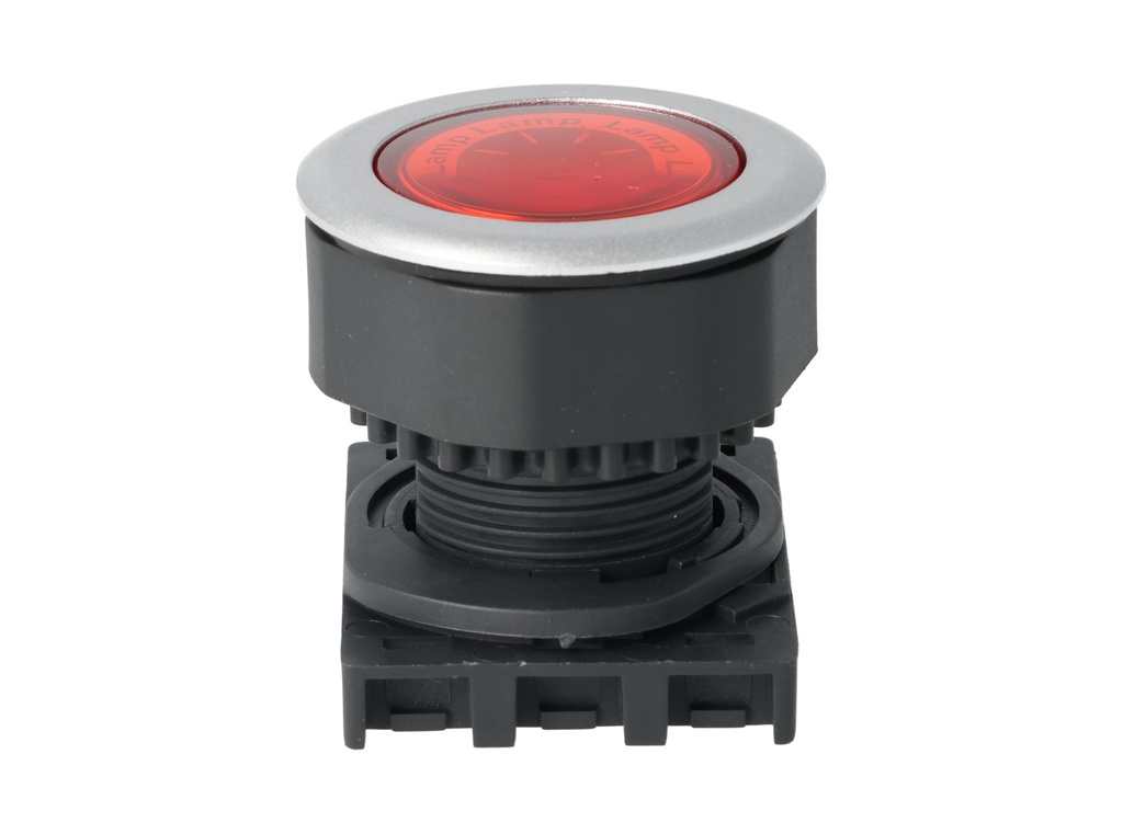 L3RF-L3R — LAMPARA PILOTO RASANTE ROJO, 30mm110VCA/10A, 250VCA/6A