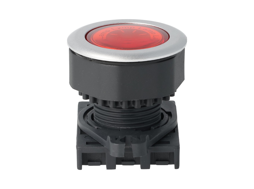 L3RF-L3R — LAMPARA PILOTO RASANTE ROJO, 30mm110VCA/10A, 250VCA/6A