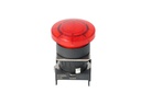 S16BR-H1R — BOTON PULSADOR ROJO 16MM TIPO HONGO
