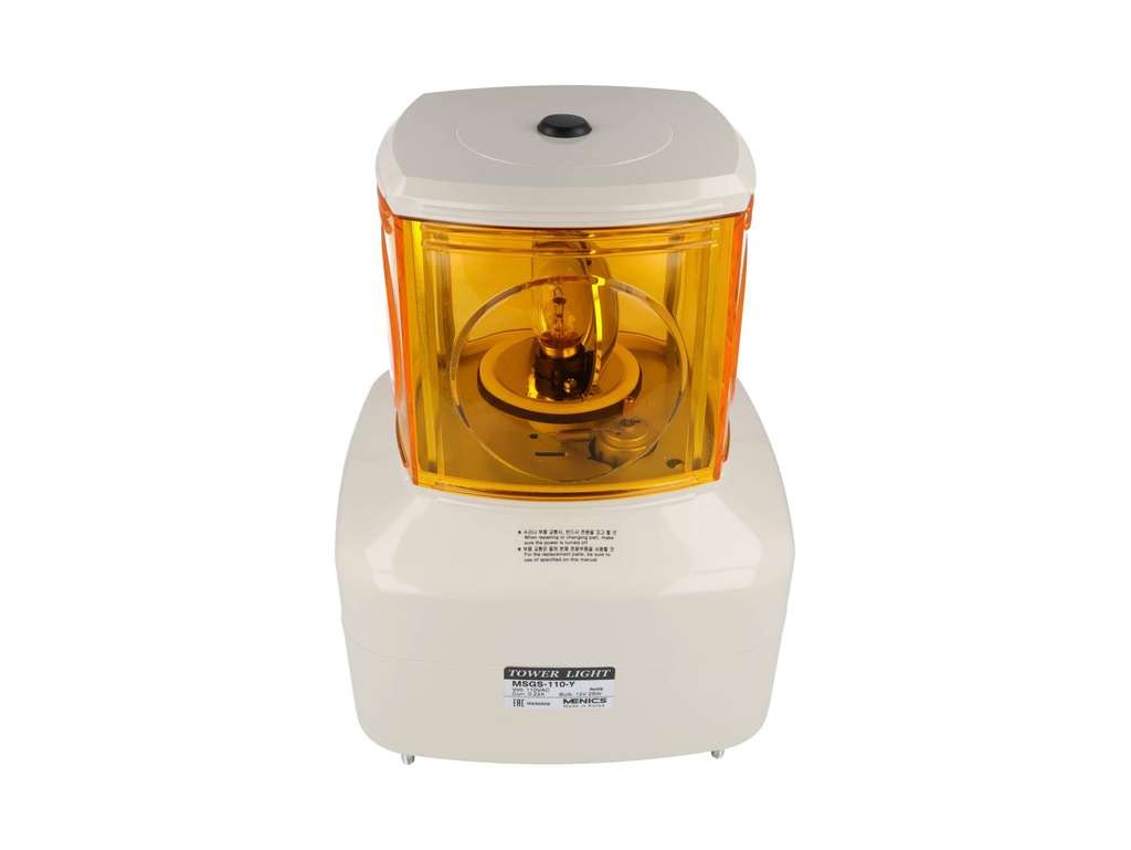 MSGS-110-1Y — TORRETA INDUSTRIAL 125MM 110VAC AMARILLO
