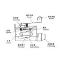 XZ7-100 — MICROSWITCH MINIATURA BOTON 1NA+1NC, 10A 250V
