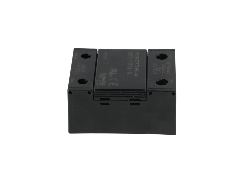 SR1-1215 — RELEVADOR DE ESTADO SOLIDO, 24-240VCA, ENTRADA 4-30VCC, 15A CRUCE DE CERO