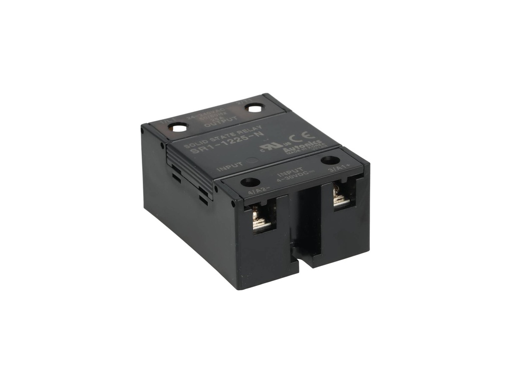 SR1-1225-N — RELEVADOR ESTADO SOLIDO 24-240VCA, ENTRADA 4-30VCD 25A