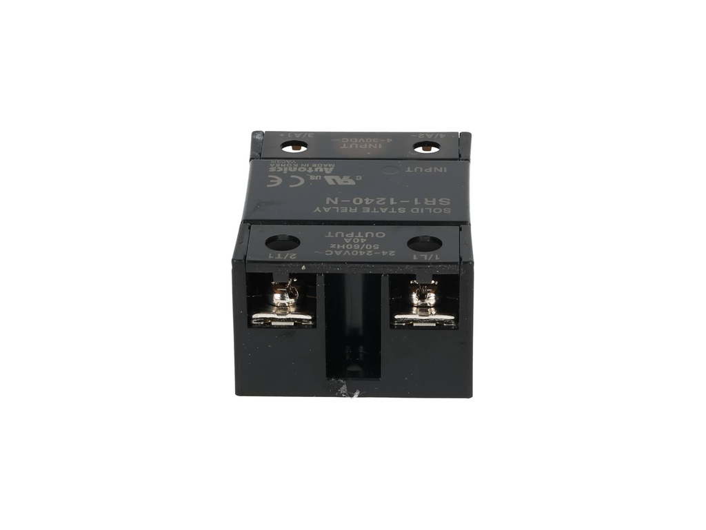 SR1-1240-N — RELEVADOR ESTADO SOLIDO 24-240VAC, ENTRADA 4-30VDC, 40A CRUCE EN CERO, MONTAJE DISIPADOR O PANEL.