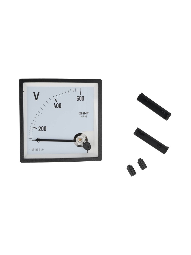 NP96-V-600 — VOLTIMETRO ANALOGO 0-600VAC 96 X 96MM