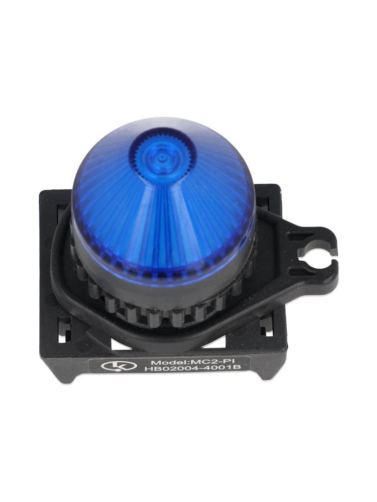 L2RR-L2B — LAMPARA PILOTO LED AZUL 22mm, TIPO PUNTA, 