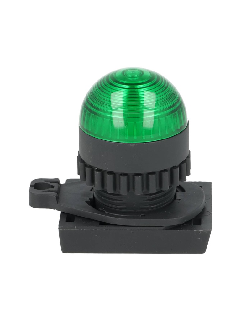 L2RR-L1G — LAMPARA PILOTO LED VERDE 22mm, TIPO DOMO, 