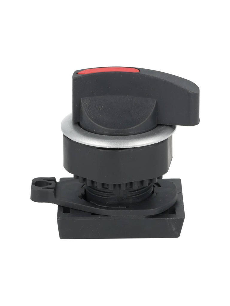 S3SF-S8R — SWITCH SELECTOR ROJO MANIJA LARGA 30mm3 POSICIONES MANTENIDO