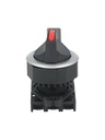 S3SF-S8R — SWITCH SELECTOR ROJO MANIJA LARGA 30mm3 POSICIONES MANTENIDO
