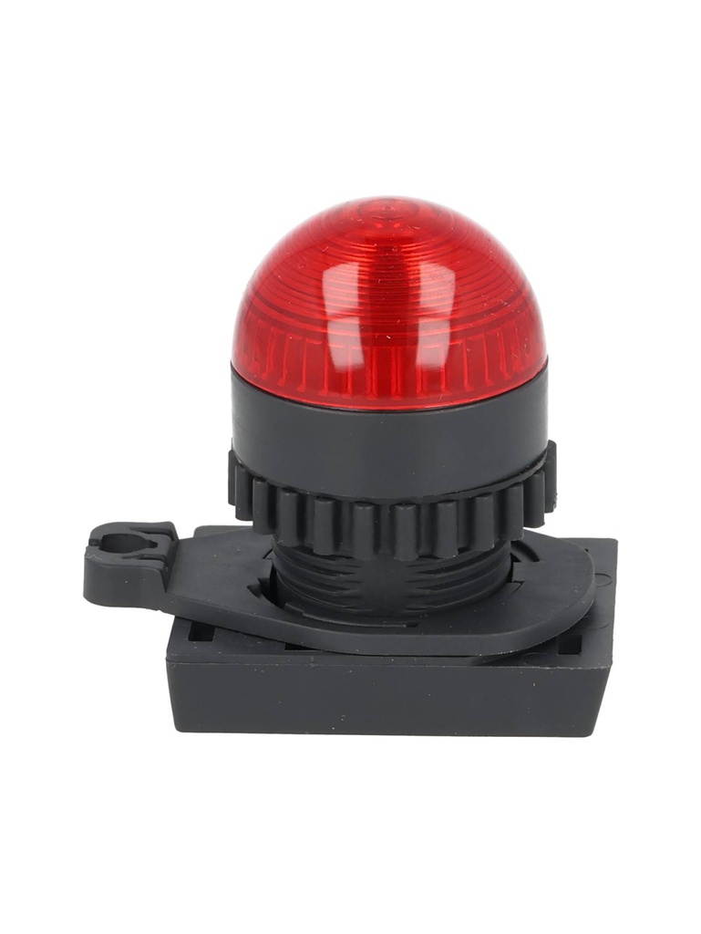 L2RR-L1R — LAMPARA PILOTO LED ROJO 22mm, TIPO DOMO, 