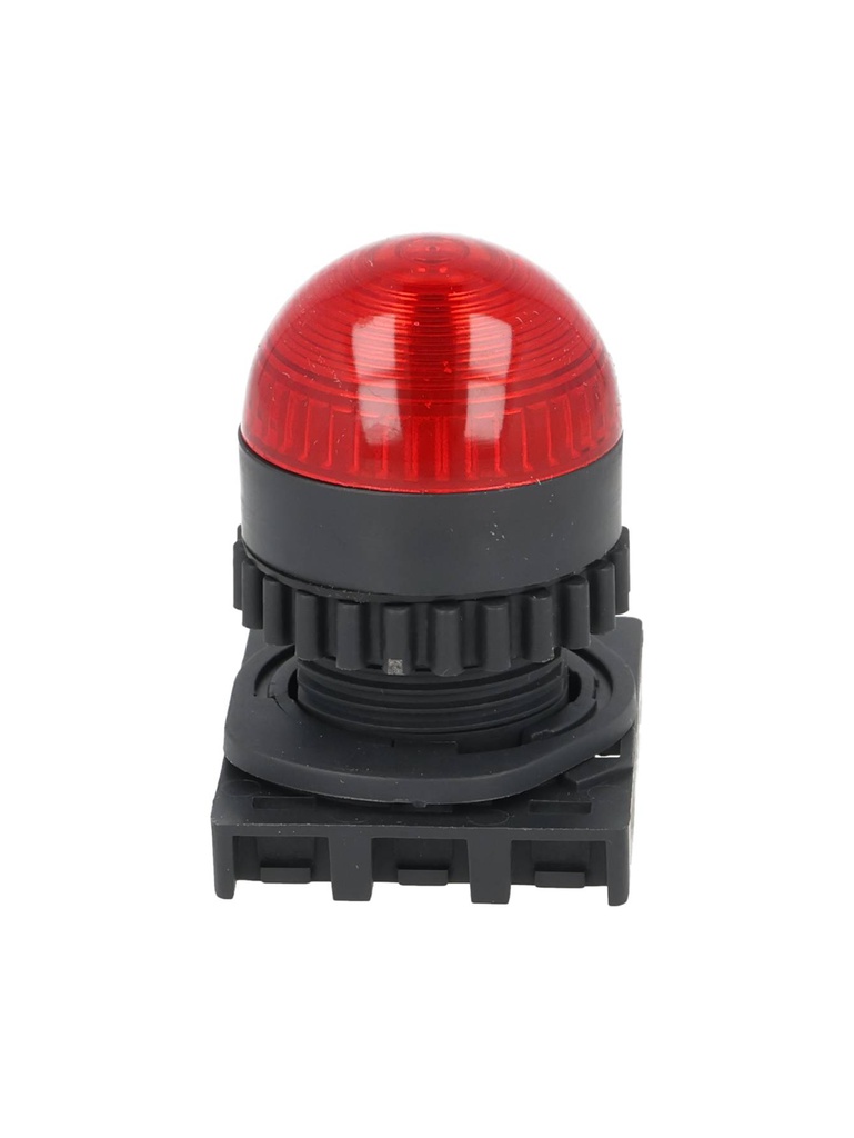 L2RR-L1R — LAMPARA PILOTO LED ROJO 22mm, TIPO DOMO, 