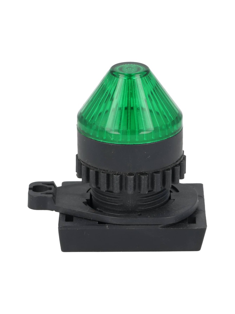 L2RR-L2G — LAMPARA PILOTO LED VERDE 22mm, TIPO PUNTA, 