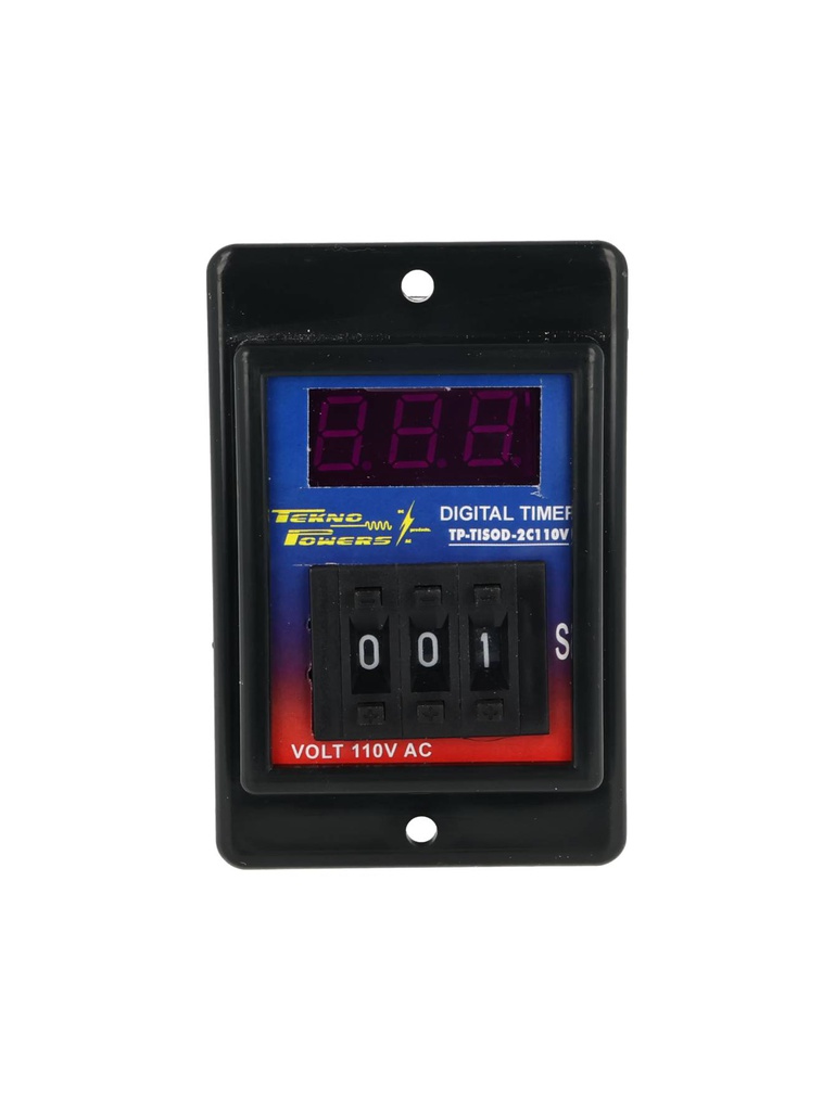 TP-TISOD-2C110V — TIMER D 999 SEG, MANUAL, 110VCA, 2 CONTACTOS, 5AMP., 8 PINES