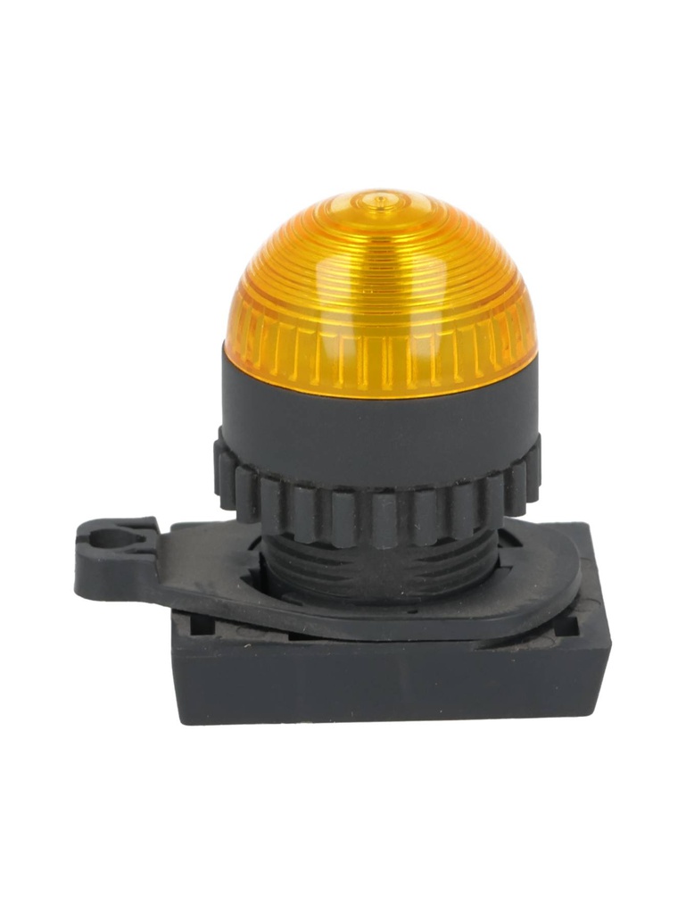L2RR-L1Y — LAMPARA PILOTO LED AMARILLO 22mm, TIPO DOMO, 