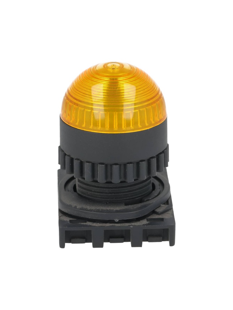 L2RR-L1Y — LAMPARA PILOTO LED AMARILLO 22mm, TIPO DOMO, 