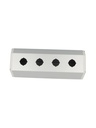 SA-TB4 — BOTONERA TRIANGULAR ALUMINIO 4 OPERADORES