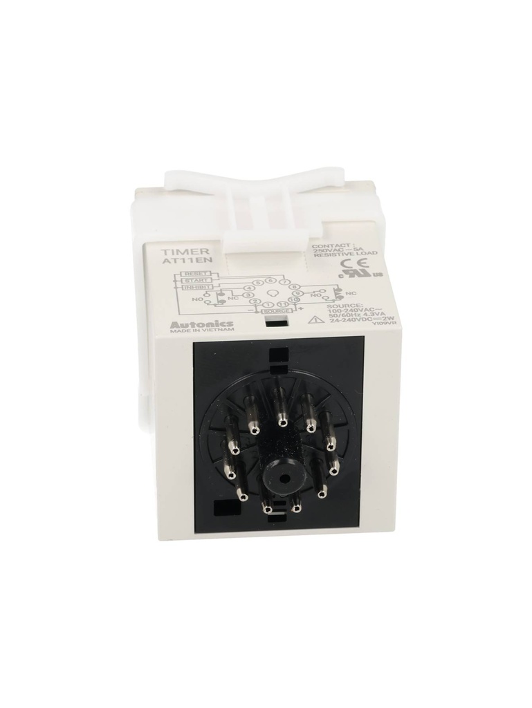 AT11EN — TEMPORIZADOR A MULTIFUNC.1P2T+1P2T 100-240VCA/24-240VCD INSTANT./1C RETARDA EQUIV.MA4NB 